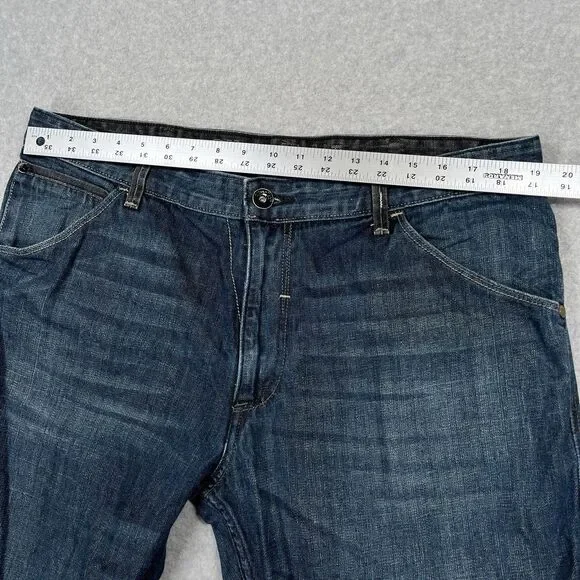 Vintage Levis Silvertab Baggy Jeans Mens 38 x 32 Straight Dark Flap Pockets Y2K
